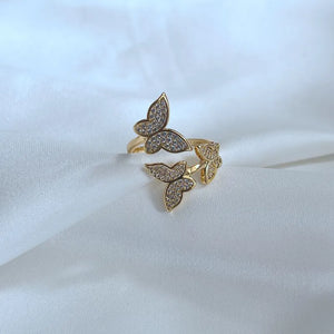 KS Flutter Pavé Wrap Ring