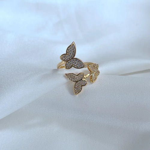KS Flutter Pavé Wrap Ring