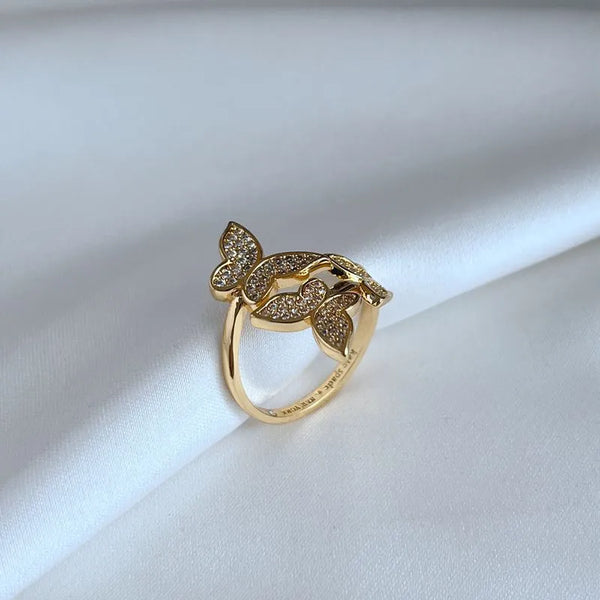 KS Flutter Pavé Wrap Ring