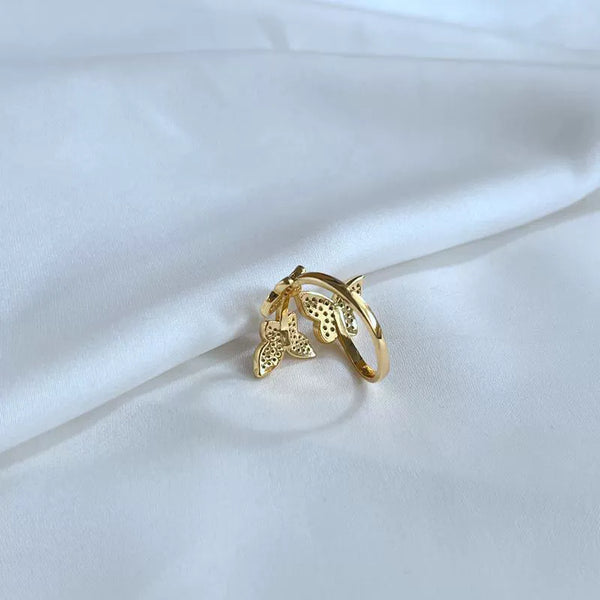 KS Flutter Pavé Wrap Ring