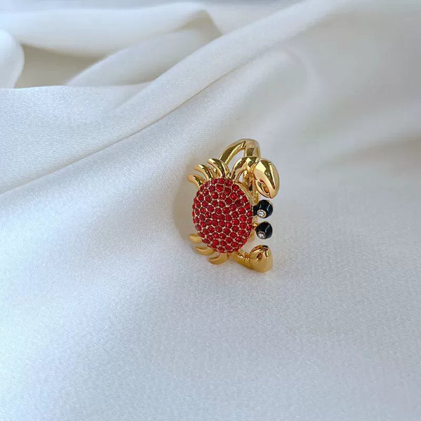 KS Scarlet Marina Crab Ring