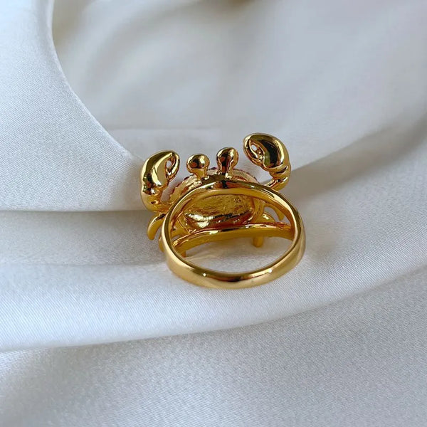 KS Scarlet Marina Crab Ring