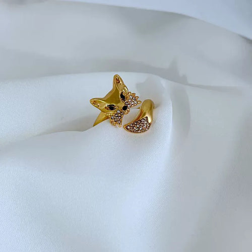 KS Gilded Fable Fox Wrap Ring