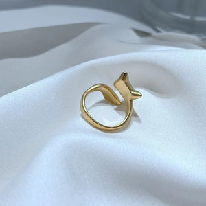 KS Gilded Fable Fox Wrap Ring