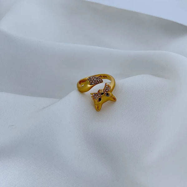 KS Gilded Fable Fox Wrap Ring