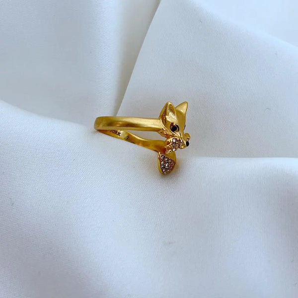 KS Gilded Fable Fox Wrap Ring