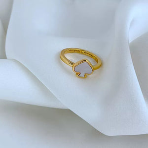 KS Heritage Spade Enamel Ring