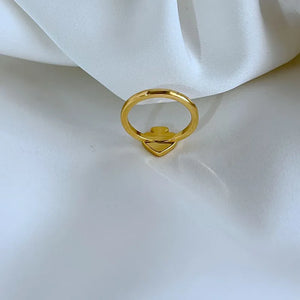 KS Heritage Spade Enamel Ring