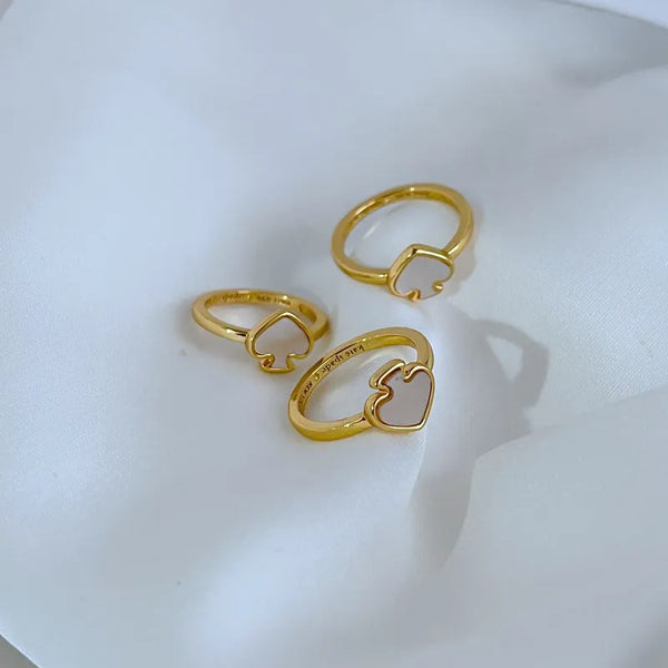 KS Heritage Spade Enamel Ring