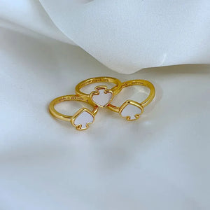 KS Heritage Spade Enamel Ring