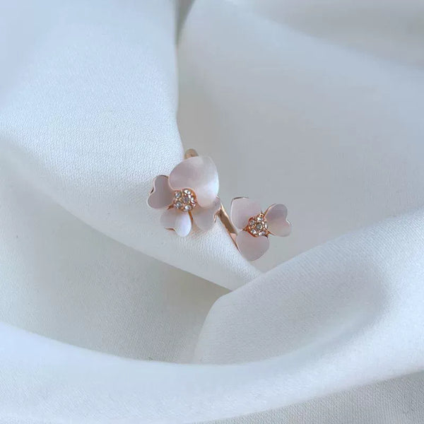 KS Blush Petal Wrap Ring