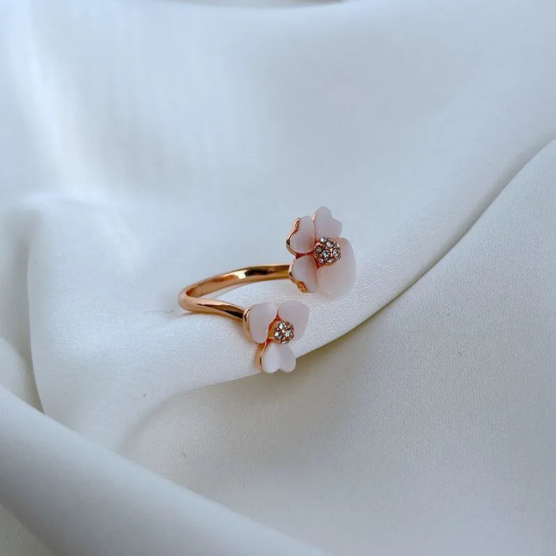 KS Blush Petal Wrap Ring