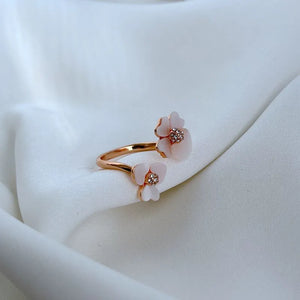 KS Blush Petal Wrap Ring