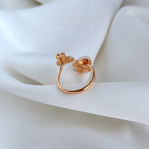 KS Blush Petal Wrap Ring