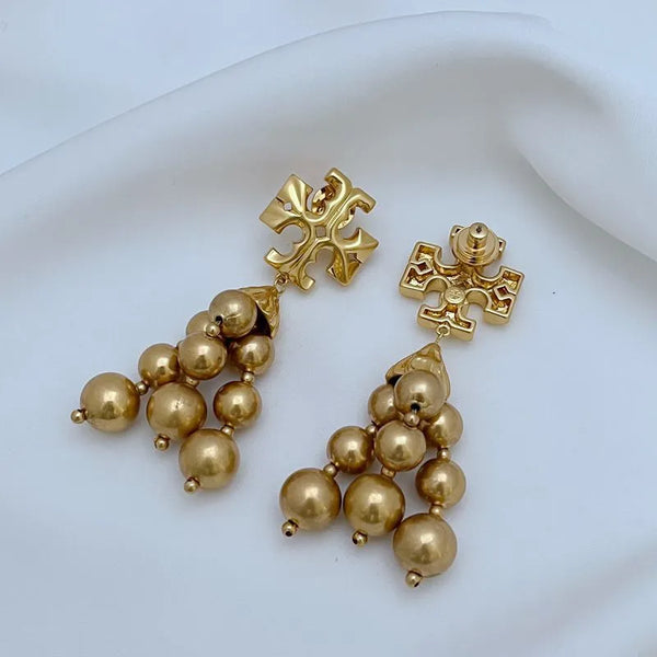 T-Luxe Medallion Cascade Earrings