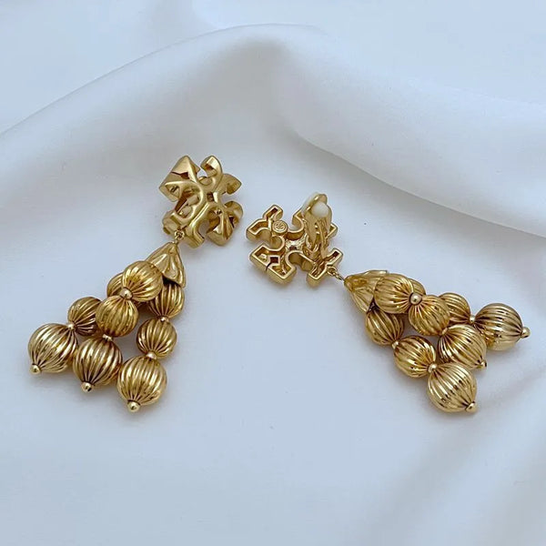 T-Luxe Medallion Cascade Earrings