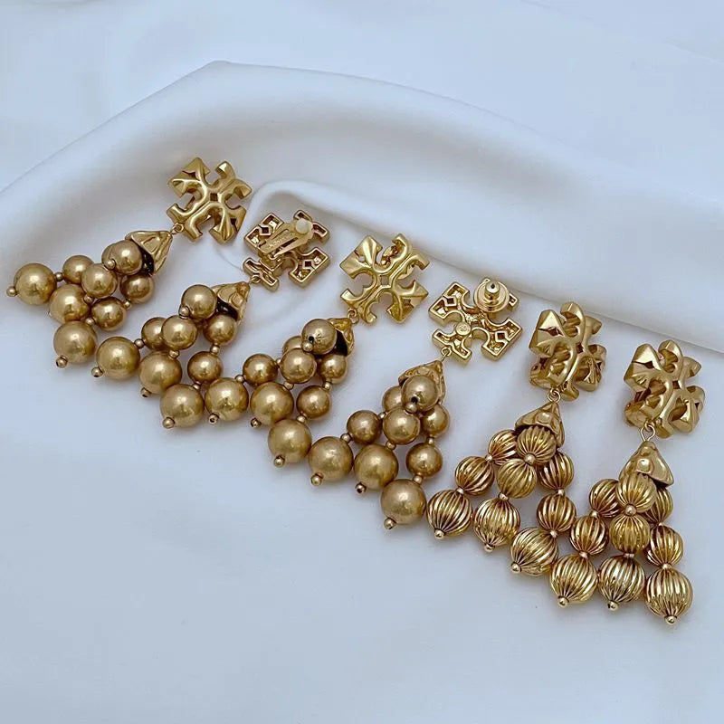 T-Luxe Medallion Cascade Earrings