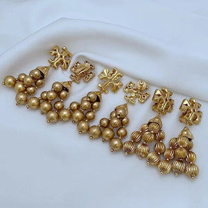 T-Luxe Medallion Cascade Earrings