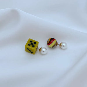 T-Luxe Charmed Fortune Front-Back Earrings