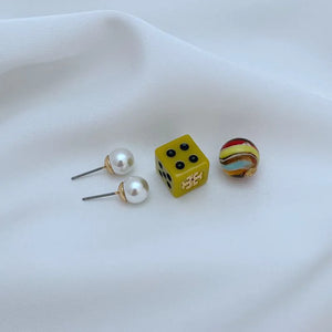 T-Luxe Charmed Fortune Front-Back Earrings