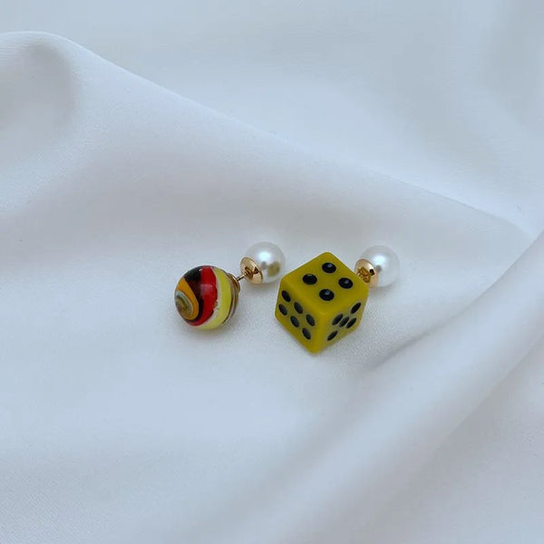 T-Luxe Charmed Fortune Front-Back Earrings