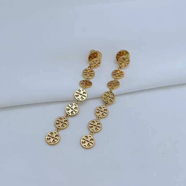 T-Luxe Monogram Cascade Drop Earrings