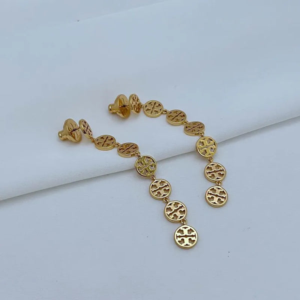 T-Luxe Monogram Cascade Drop Earrings