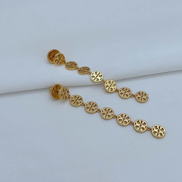 T-Luxe Monogram Cascade Drop Earrings