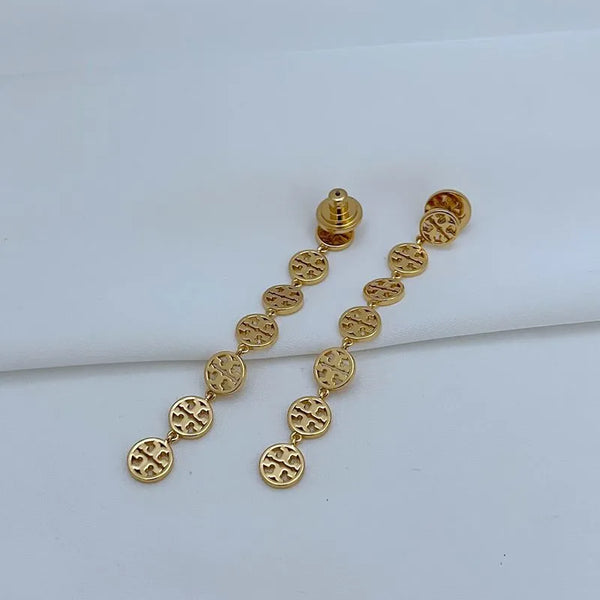 T-Luxe Monogram Cascade Drop Earrings