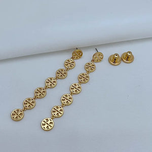 T-Luxe Monogram Cascade Drop Earrings