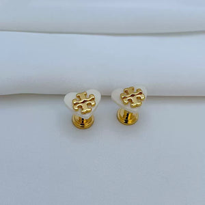 T-Luxe Amour Emblem Stud Earrings