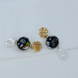 T-Luxe Mosaic Pearl Cascade Drop Earrings