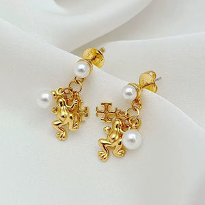 T-Luxe Enchanted Lilypad Drop Earrings