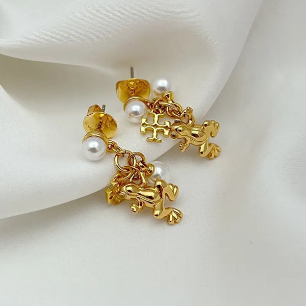 T-Luxe Enchanted Lilypad Drop Earrings