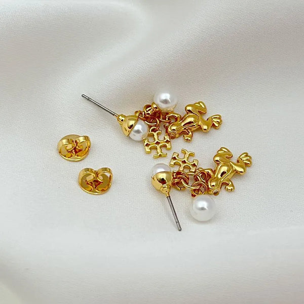 T-Luxe Enchanted Lilypad Drop Earrings