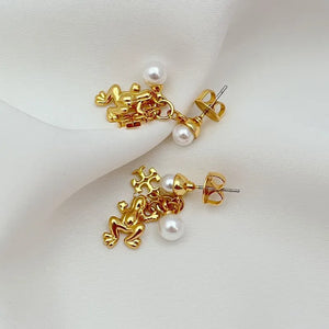 T-Luxe Enchanted Lilypad Drop Earrings