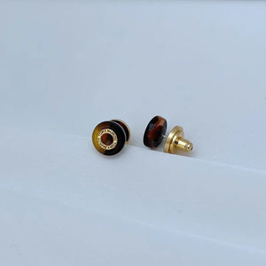 T-Luxe Tortoise Halo Stud Earrings