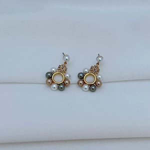 T-Luxe Luxe Pearl Orbit Drop Earrings