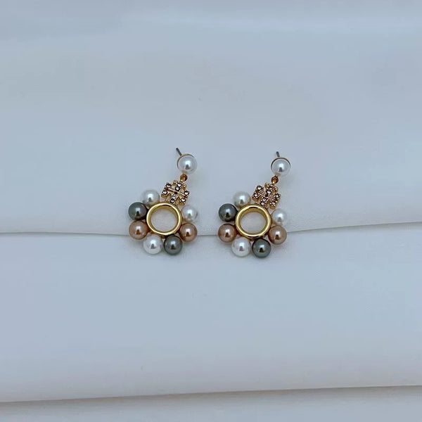 T-Luxe Luxe Pearl Orbit Drop Earrings
