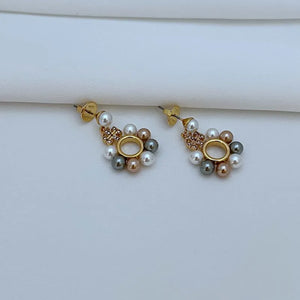 T-Luxe Luxe Pearl Orbit Drop Earrings