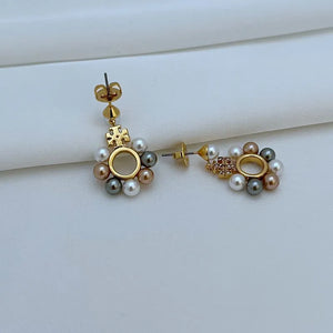T-Luxe Luxe Pearl Orbit Drop Earrings