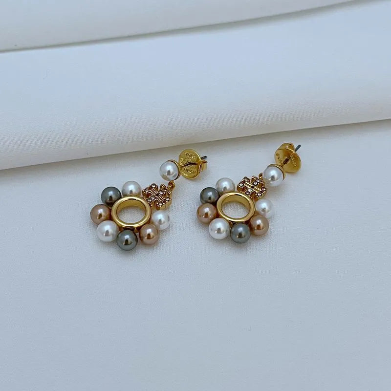 T-Luxe Luxe Pearl Orbit Drop Earrings