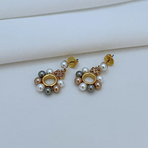 T-Luxe Luxe Pearl Orbit Drop Earrings