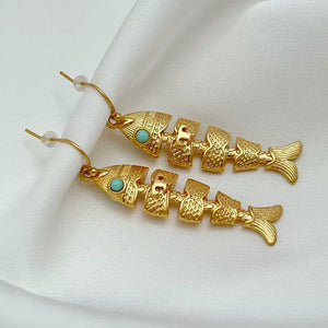T-Luxe Aquatic Fossil Dangle Earrings
