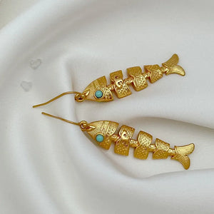T-Luxe Aquatic Fossil Dangle Earrings