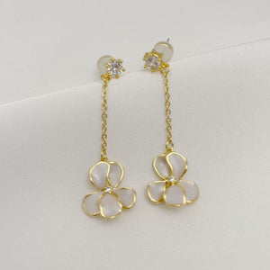 T-Luxe Pearlescent Flora Dangle Earrings