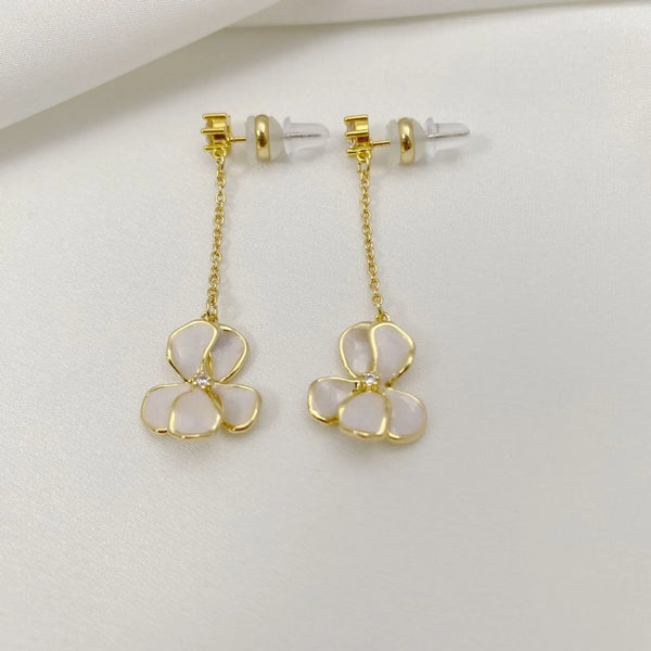 T-Luxe Pearlescent Flora Dangle Earrings