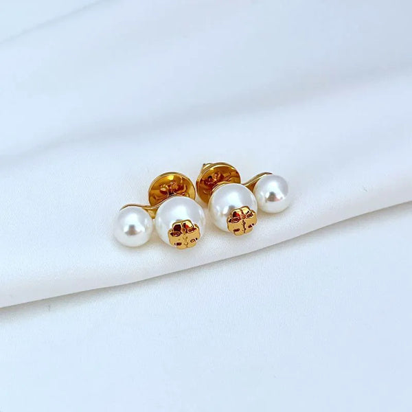 T-Luxe Pearl Cascade Jacket Stud Earrings