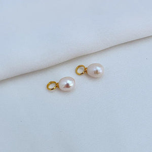 T-Luxe Duo Horizon Pearl Hoop Earrings