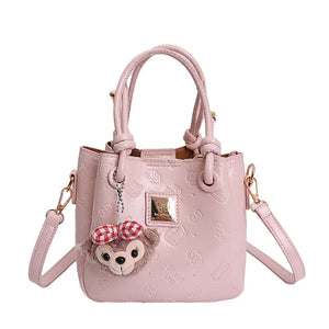 Sweetheart Bow Bucket Crossbody Bags